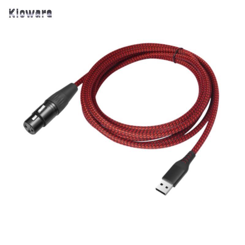USB sang XLR Nữ Mic Chuyển Đổi Cáp Âm Thanh Mic Dây Cho Karaoke Ghi Âm Giọng Hát Máy Tính Khuếch Đại