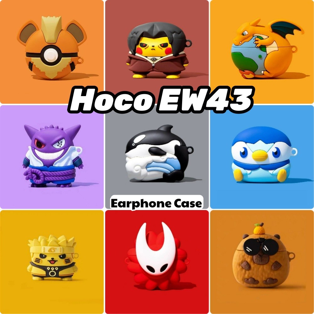 Dành Cho Hoco EW43 Vỏ Silicon Mềm Hợp Thời Trang Hoạt Hình Charizard Vỏ Tai Nghe