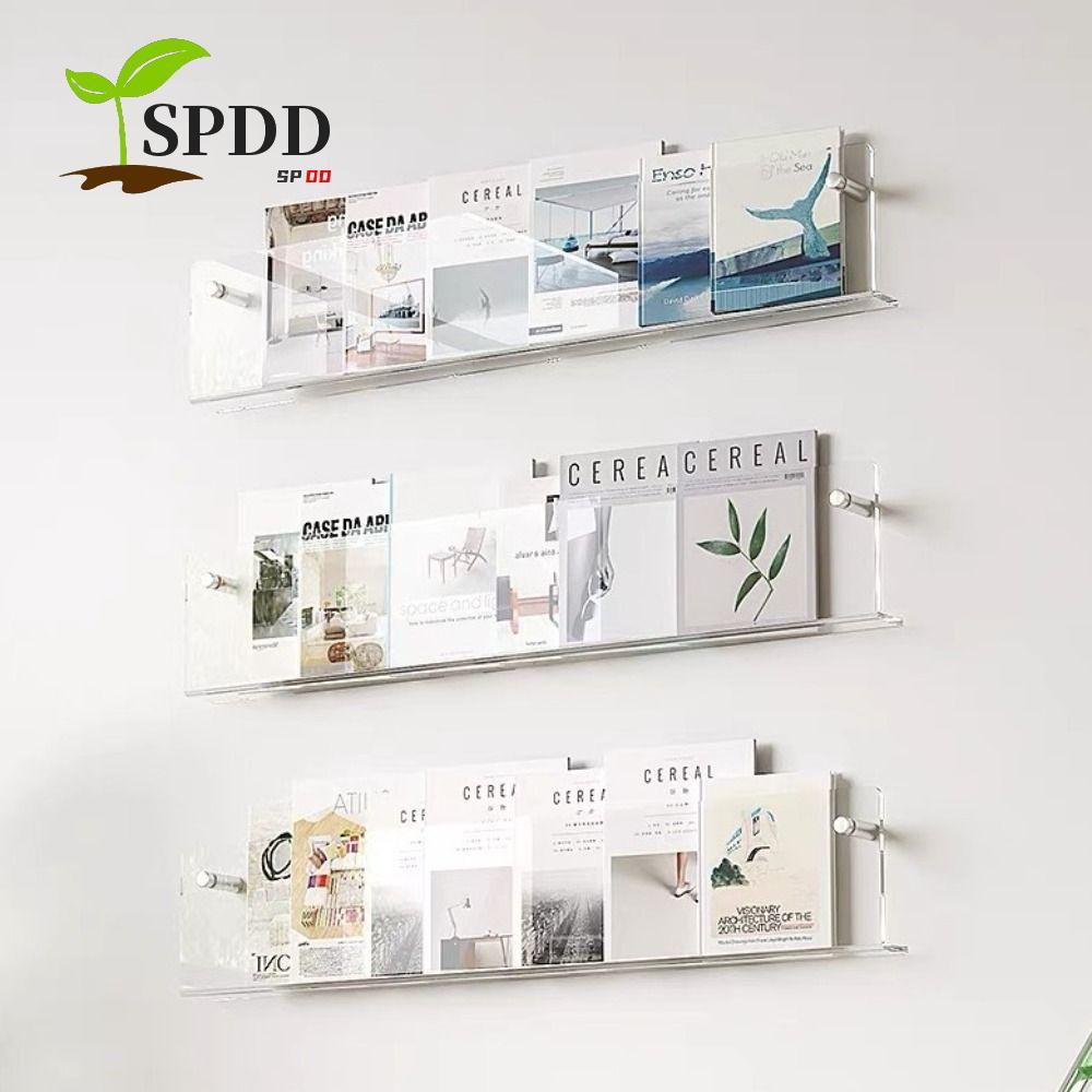 SPDD Magazine Rack, Brochure Holder Văn học Người tổ chức Giá sách nổi, Giá treo tường Ý tối giản Ac
