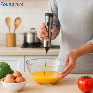 foundtwo FOUNDTWO Máy tạo bọt sữa điện, Sạc USB Hoạt động yên tĩnh Máy đánh trứng, Dễ vận hành Dễ dàng làm sạch Máy tạo bọt cầm tay Văn phòng