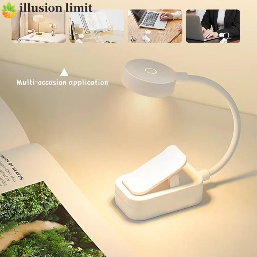 ILLUSION LIMIT LED Book Clip Lights Gấp Nhẹ Trường Học