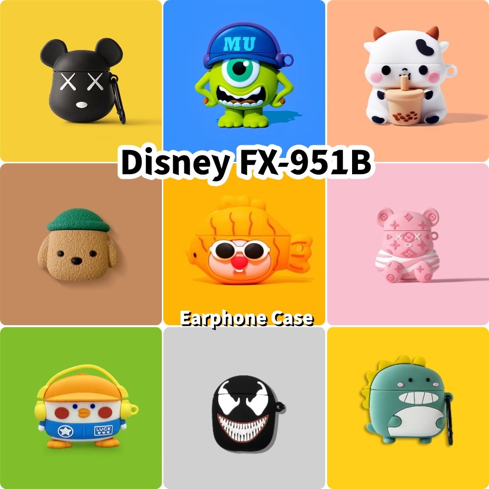 [imamura] Dành cho vỏ Disney FX-951B Vỏ tai nghe silicon mềm hoạt hình đổi mới
