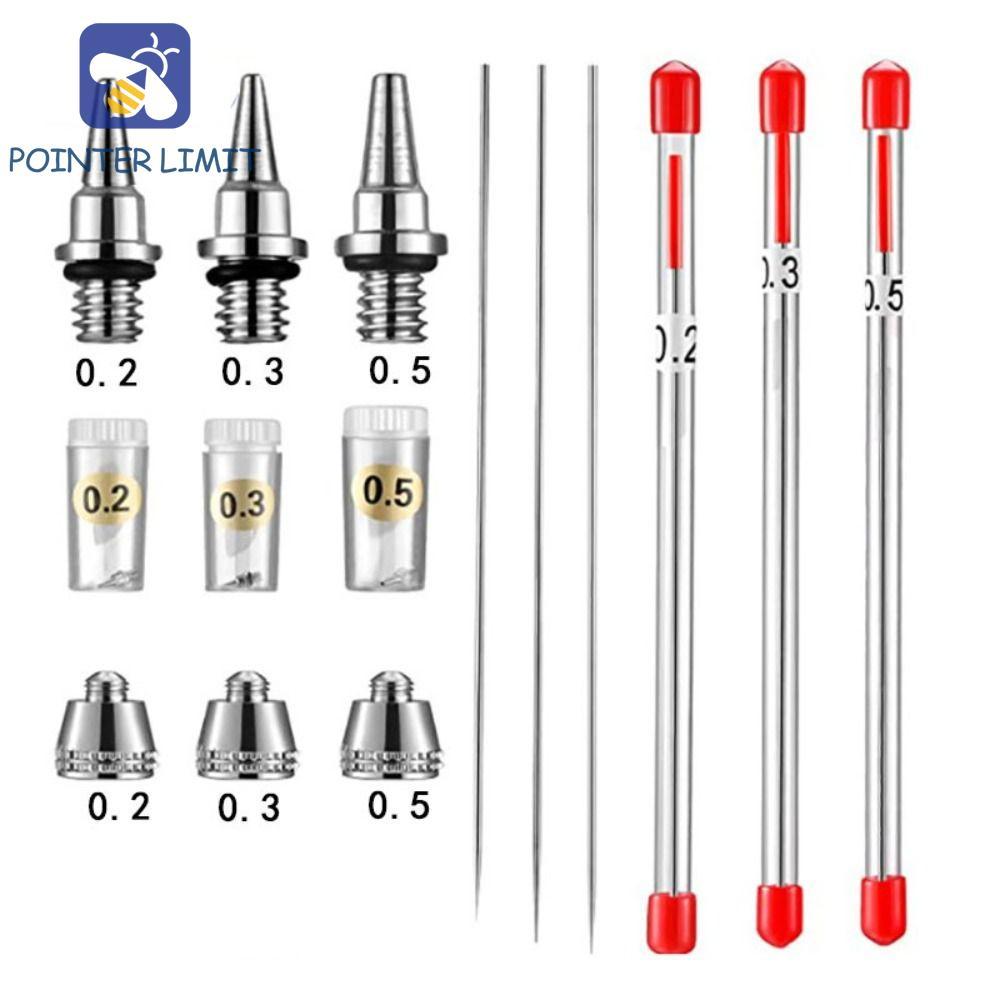 POTER LIMIT Airbrush Vòi Phun Tranh Phun Sơn Dụng Cụ Phun Nắp Xịt Kim Vòi Phun Các Bộ Phận Thay Thế 