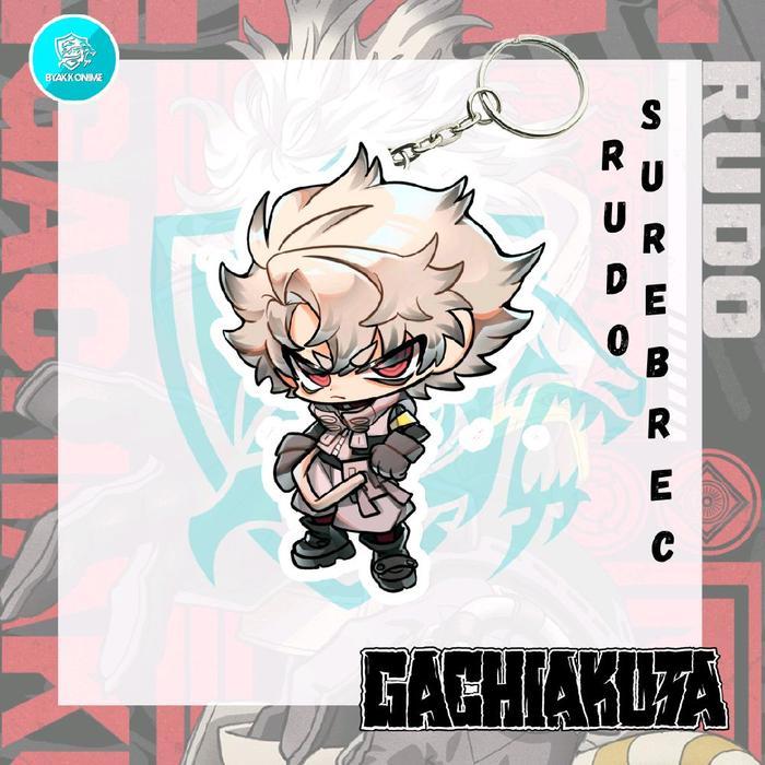 Keychain Acrylic Anime Gachiakuta - Rudo, Zanka, Riyou, Enjin, Amo Ganci Anime Akrilik - Rudo Surebr