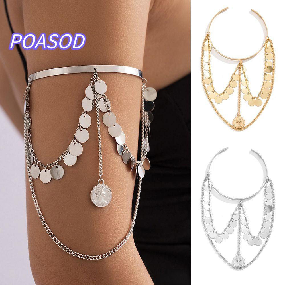 MAYSHOW Vòng Tay Boho Bạc Vàng Style Punk Trendy