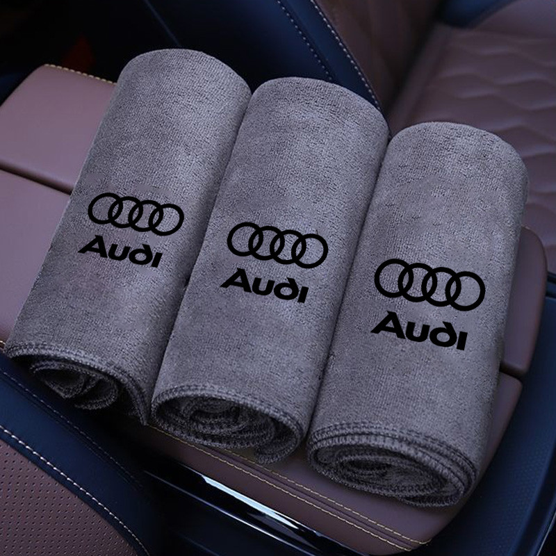 Khăn Rửa Xe Microfiber Vải Sấy Khăn Lau Cho Xe Audi A3 A4 A5 A6 A7 Q2 Q3 Q5 Q7 TT Sline RSQ8 RSQ3 B5