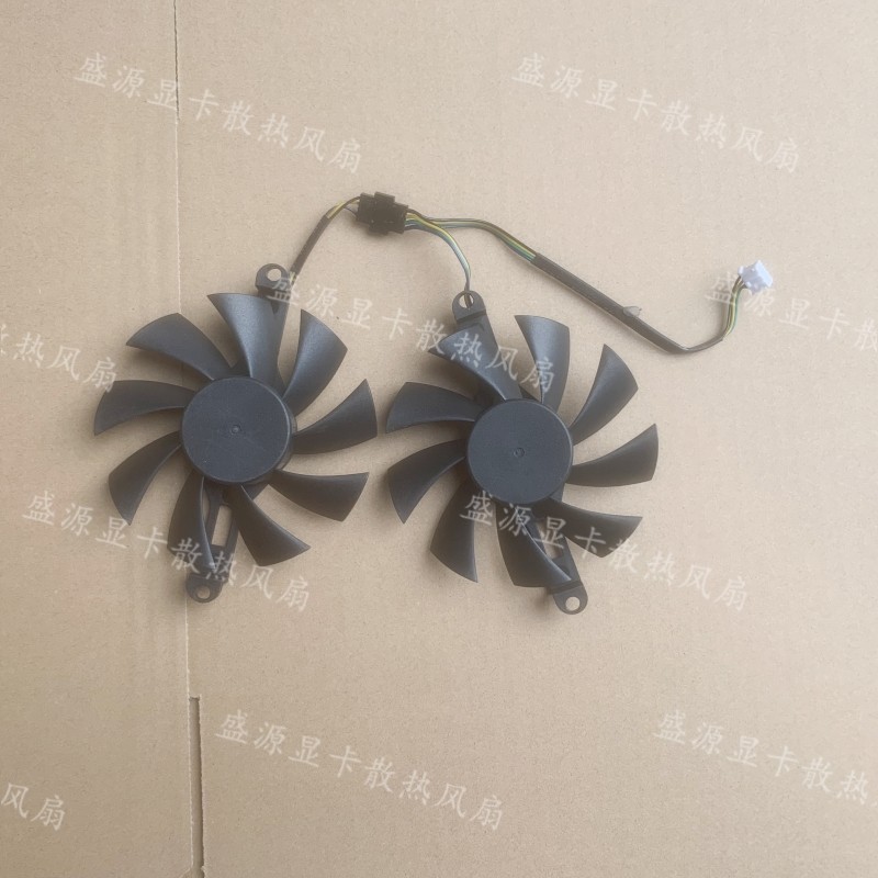 Card đồ họa AMD Panlei RX580 RX550 5500XT Quạt làm mát điều khiển nhiệt độ im lặng
