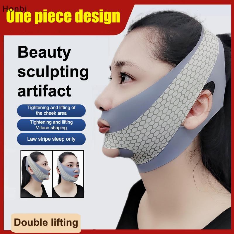 Honbi Face-Lift With Sleep Face V Shaper Facial Slimming Bandage Relaxing Shape Lift Giảm Double Chi