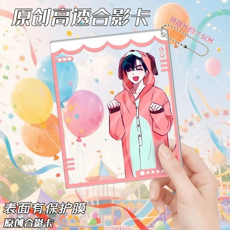 Móc khóa Alien Stage Luka Ivan Till Sua Mizi mô hình acrylic in hình anime khung đựng card bo góc tr