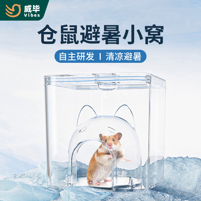 Hamster Làm Mát Igloo Gấu Vàng Igloo Tổ Ngủ Cảnh Quan Cung Cấp Mùa Hè Nhà Nhỏ Khối Nước Bán Buôn 032