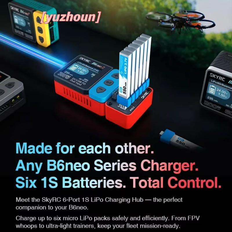 [yuzhoun] 1 Chiếc OSH 6 Cổng 1S Trung Tâm Sạc Pin Cho LiPo LiFe Li-ion LiHV Hỗ Trợ B6neo B6neo 2 B6n