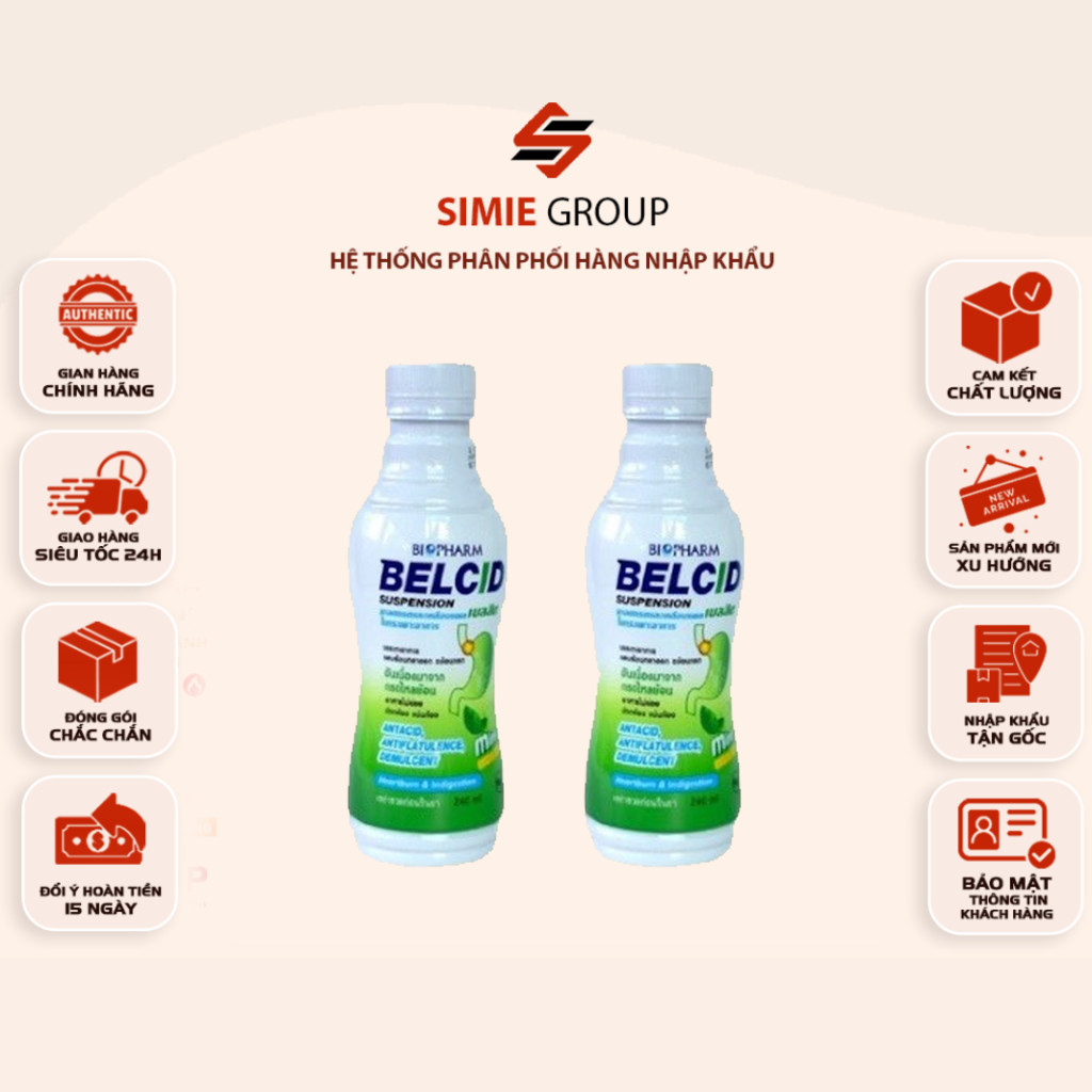 [COMBO 3 CHAI] Siro Dạ Dày BELCID SUSPENSION Thái Lan 240ml