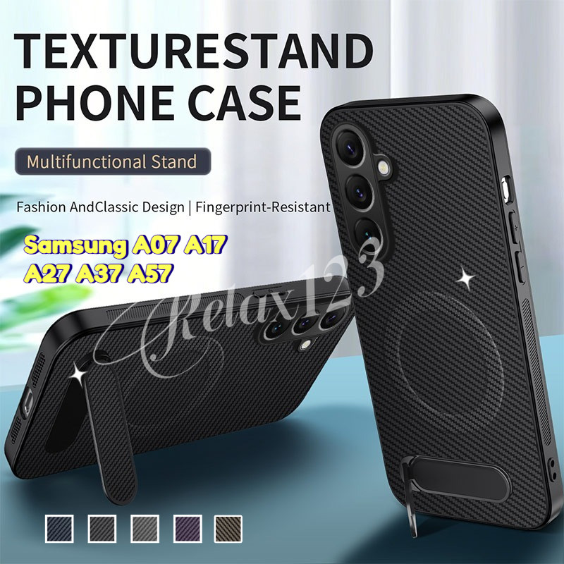 Dành Cho Samsung A57 A37 5G Sợi Carbon Phong Cách Đơn Giản Từ Tính Ốp Lưng Điện Thoại Samsung A37 A5