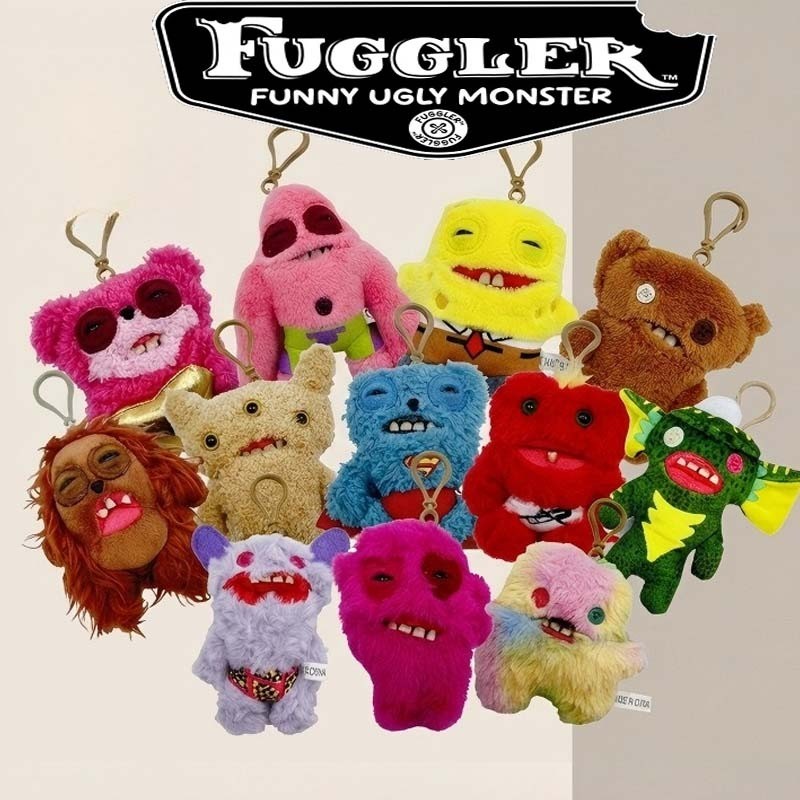 Fuggler Sang Trọng Móc Khóa Đồ Chơi BUDGIE FUGGLER Phòng Thí Nghiệm MISFITS Ngộ nghĩnh Quái Vật Xấu 