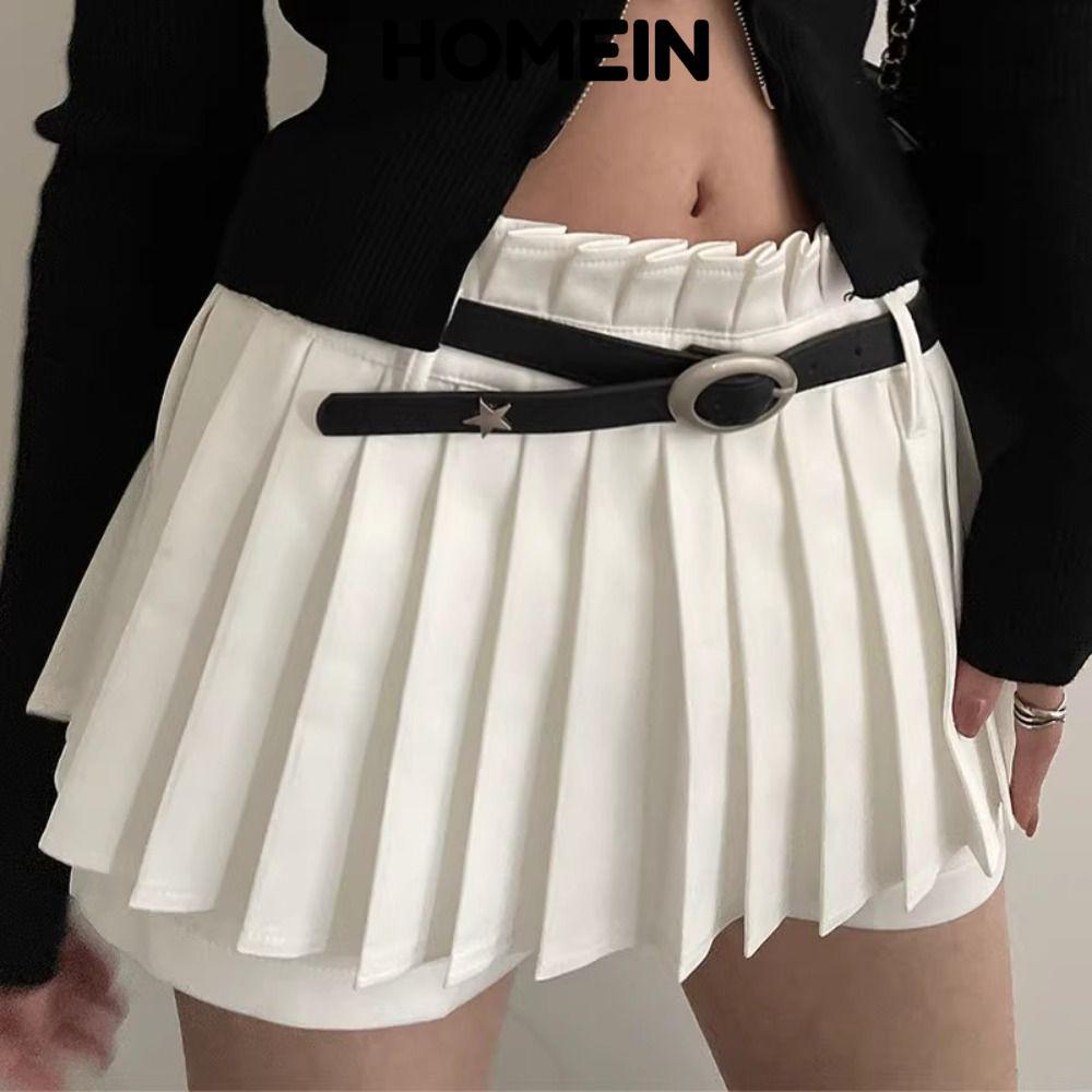 HOMEIN Punk Belt, Moon Star Pattern Pu Leather Vintage Belt, Y2k Crescent Trang Trí Khóa Kim Loại Ph