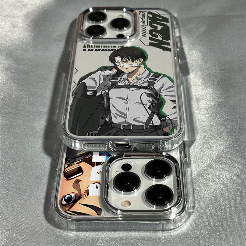 Ốp điện thoại Comic Attack on Titan Eren Jaeger Mikasa cho Apple iPhone 17 Air 16 15 14 13 12 11 Pro