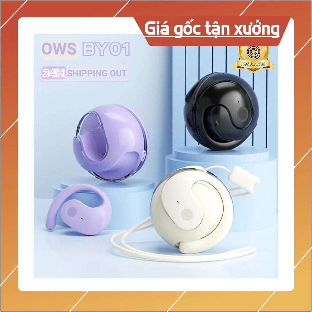 Tai Nghe OWS By01, Âm Thanh HIFI, Bluetooth, Chống Nước, Pin Lớn, Giảm Tiếng Ồn, Phù Hợp Thể Thao & 