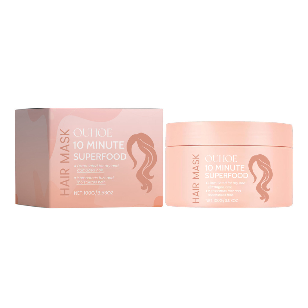 OUHOE Frizz Repair Hair Mask Repair Dry Frizz Smooth Shine Oil Control Hair Mask