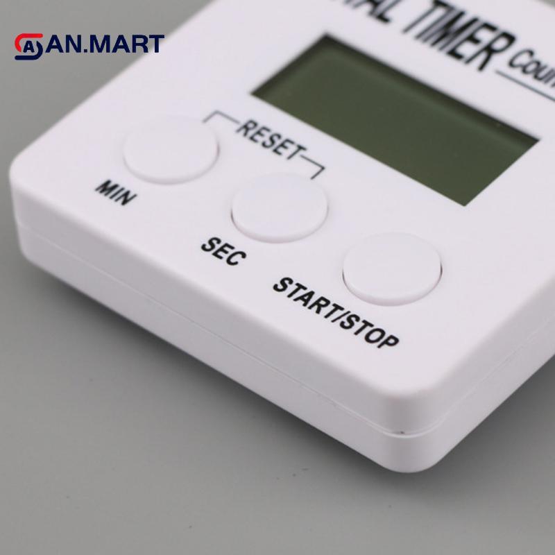 AN.MART Hẹn Giờ 99 Phút Có Thể Điều Chỉnh Điện Tử Đếm Ngược Hẹn Giờ Nhà Bếp Nhắc Nhở Dây Đeo Từ Tính