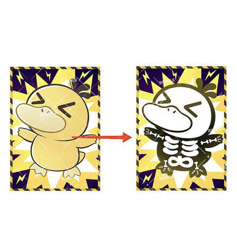 Hộp đựng thẻ Ptcg Pokémon Creative Card Holder Electric Duck-Can Reach Duck Silly Duck Card Holder C