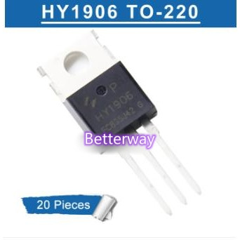20 chiếc HY1906 TO-220 HY 1906 HY1906P TO220 120A / 60V MOSFET Transistor Thương hiệu IC mới trên