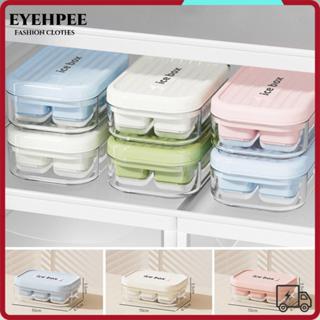Khay làm đá viên mùa hè EYEHPEE, Loại ép có hộp lưu trữ Máy làm đá viên, Máy làm đá đông lạnh nhanh di động DIY cấp thực phẩm