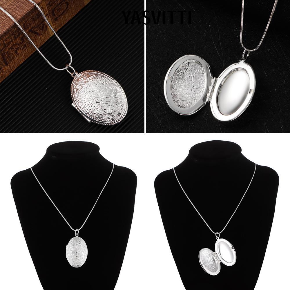 YASVITTI Photo Locket Charm dây chuyền sanke nữ mạ bạc