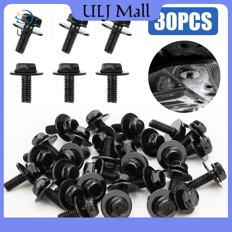 ULJ 30 CÁI M6 X 1.0 Bu lông chảo truyền động, Bu lông chảo dầu truyền động 17mm Đầu lục giác với máy