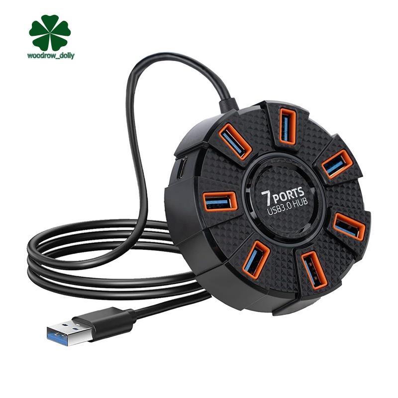 7 cổng USB Hub Dock Station 7 cổng USB Hub Dock USB 3.0 Hub Splitter Bộ mở rộng bộ chuyển đổi USB ch