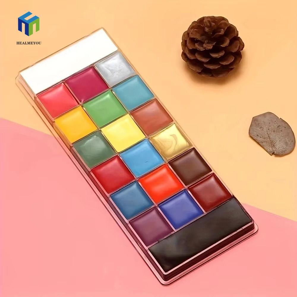 HEALMEYOU Body Face Painting Kit, Trang điểm đầy màu sắc Body Art Painting, Mỹ phẩm lâu trôi không t