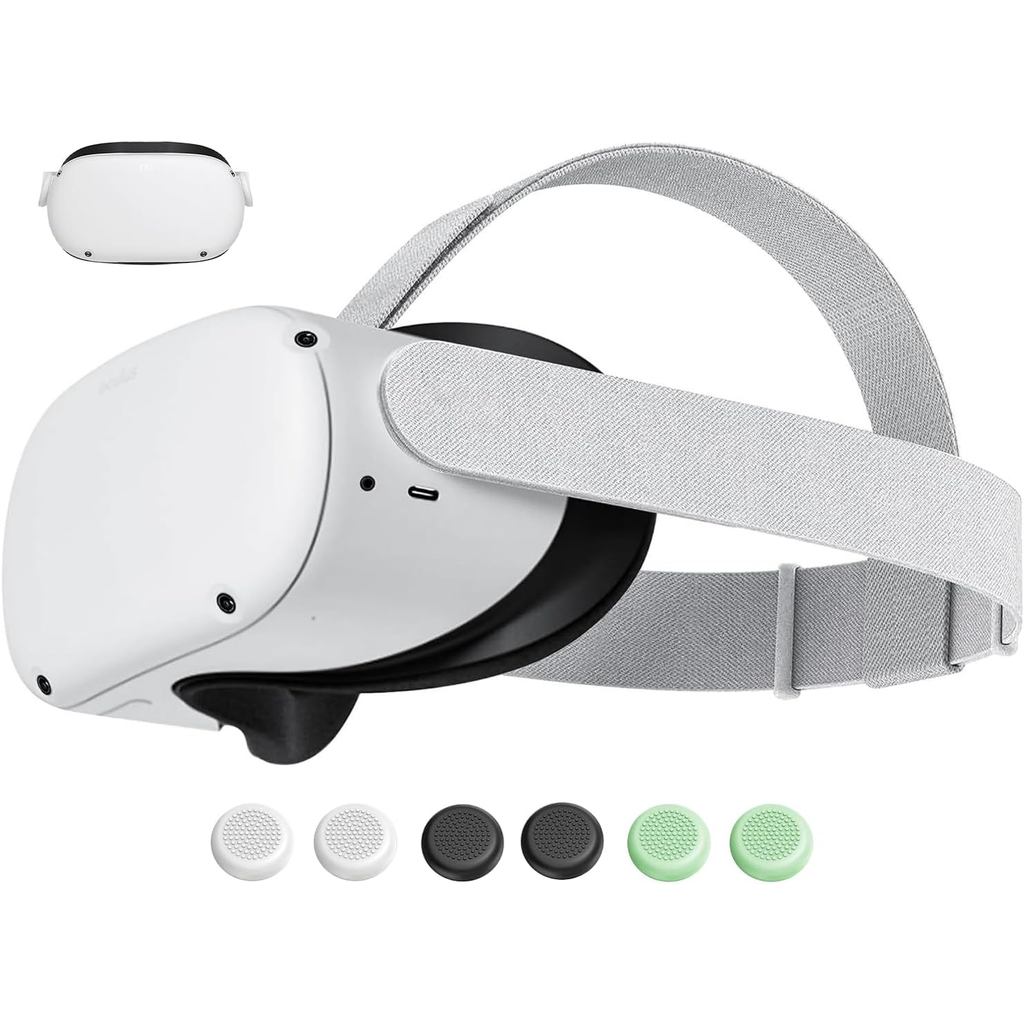 Dây đeo đầu thay thế chính hãng cho Meta Oculus Quest 2, Phụ kiện VR ngâm chìm và thoải mái nâng cao