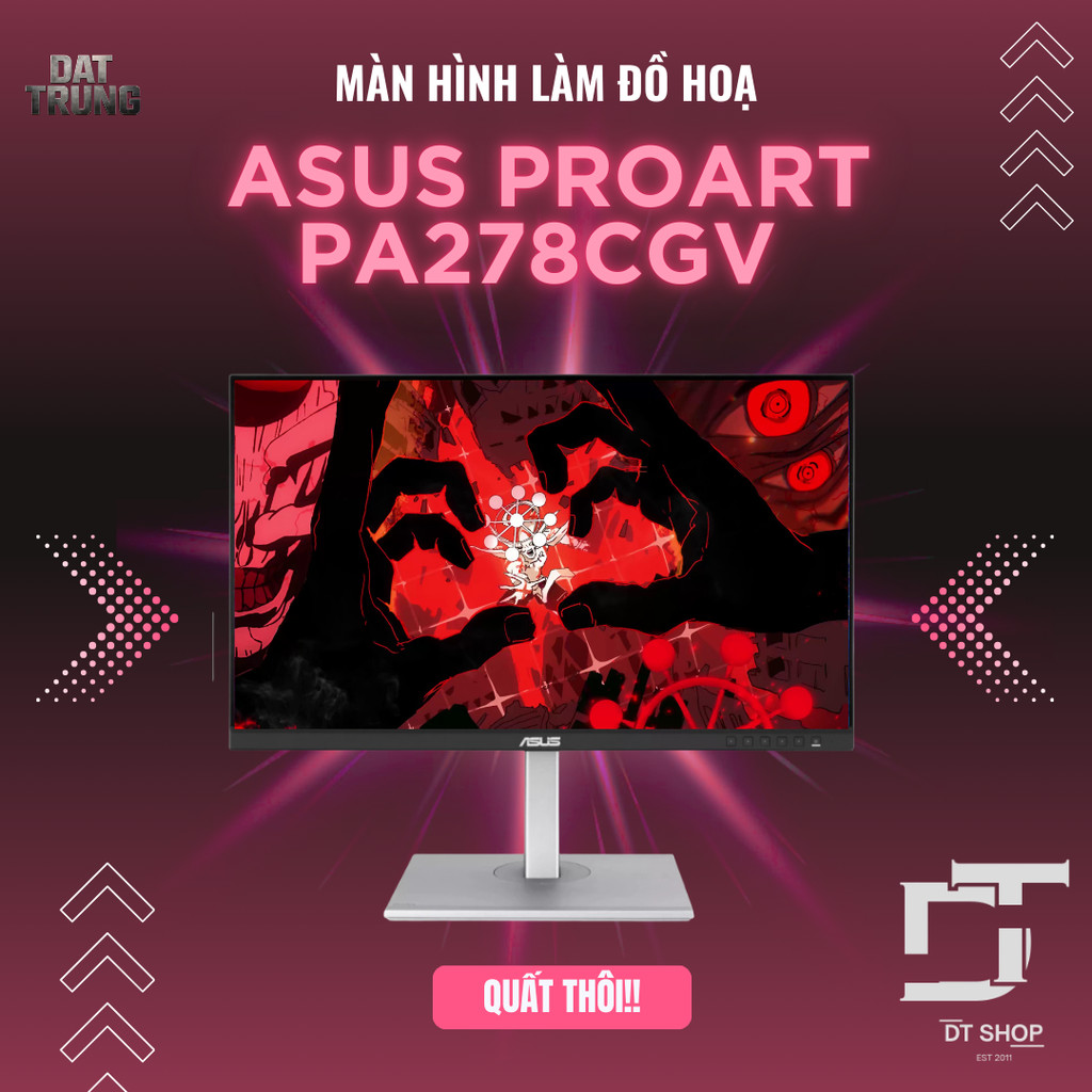 Màn hình ASUS ProArt PA278CGV 27 inch: Lựa chọn lý tưởng cho đồ họa và game thủ.