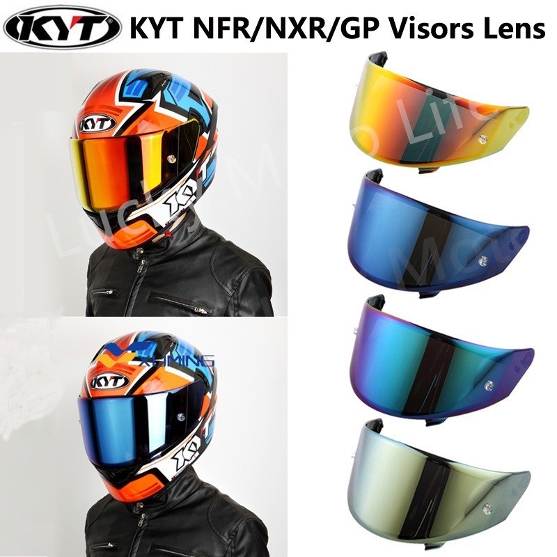 JINSHINSHINXIAN KYT NFR / NXR / GP Iridium Ống kính Revo FIt cho mũ bảo hiểm KYT NFR / NXR / GP KYT