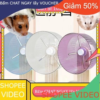 (Hàng sẵn)  Wheel chống ồn Chạy Hamster Bánh Xe Chạy Im Lặng Giá Đỡ Bánh Xe Con Lăn 21Cm Vật Tư Cảnh Quan Lồng Bánh X