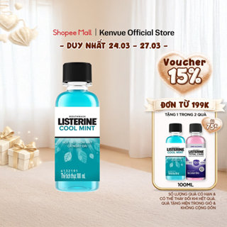 Nước Súc Miệng Giữ Hơi Thở Thơm Mát Listerine Coolmint 100ml