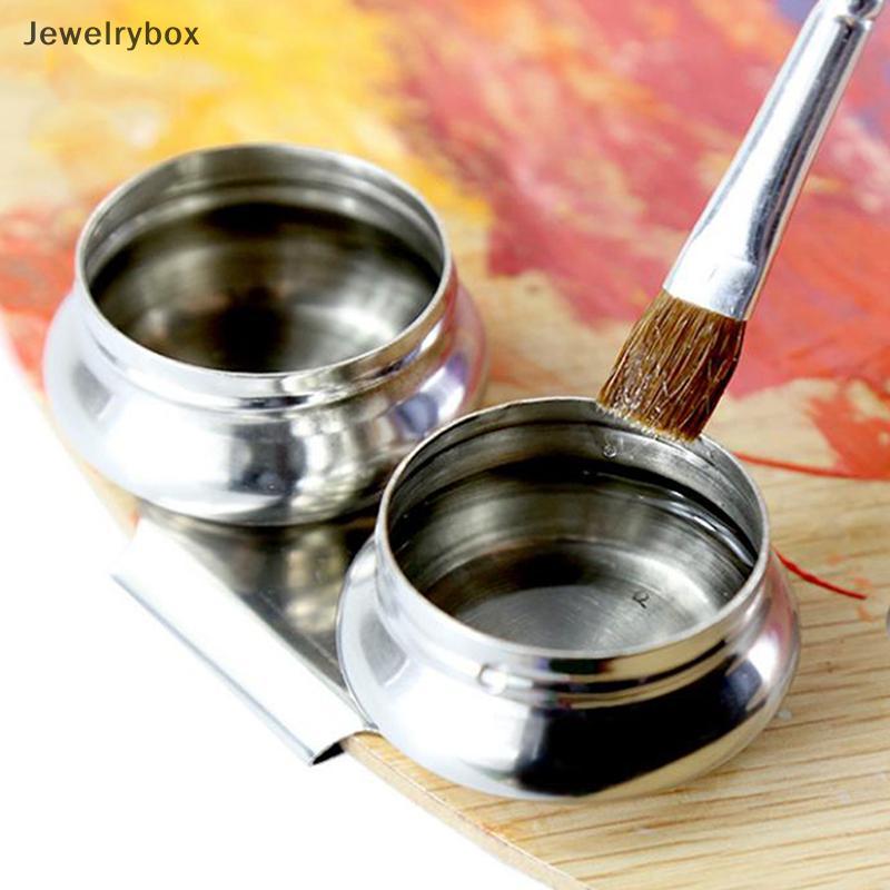 [JLB] Bảng vẽ trống bằng thép không gỉ Nồi sơn dầu đơn lỗ đôi [MY]