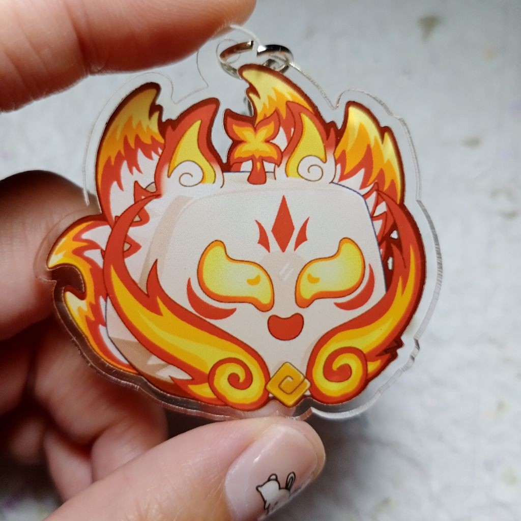 Ganci Empire Kitsune Blox Fruit Keychain Blox Fruit key chain