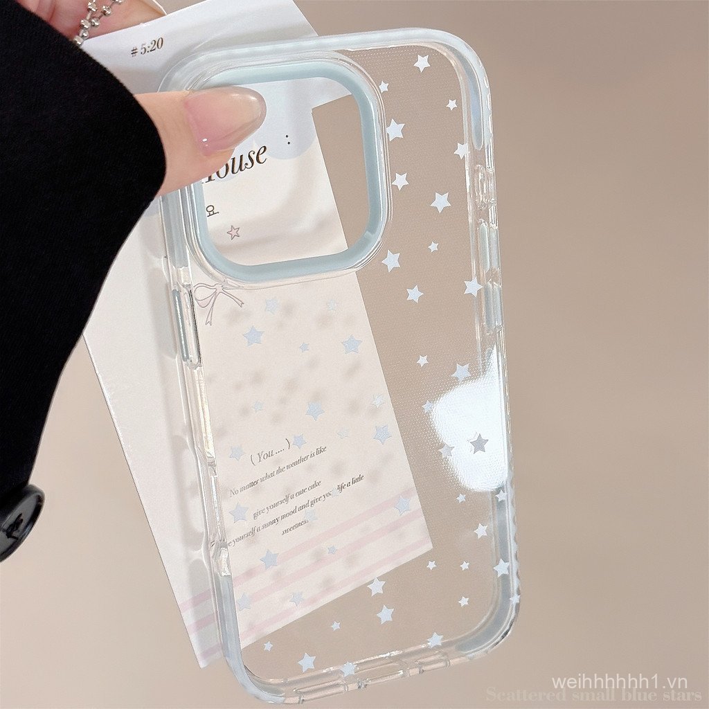 Ins Wind Blue Star 15 Giảm Giá 16pro max Ốp Điện Thoại Thích Hợp Cho 17 Niche 13 Chống Sốc 11 Trong 