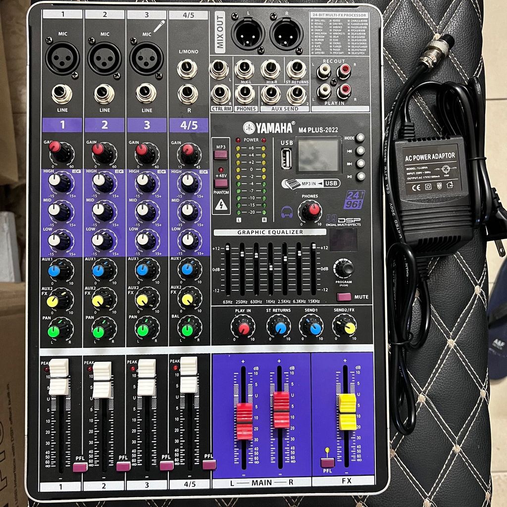 Mixer Hát Karaoke Và Thu Âm M4 PLUS 2024 Kèm 99 hiệu ứng bh 1 năm. Bảo Ngân audio