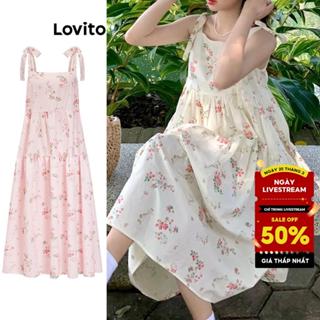 Lovito Váy thường ngày Váy ren hoa sang trọng dành cho nữ LNA43094 (Nhiều màu)