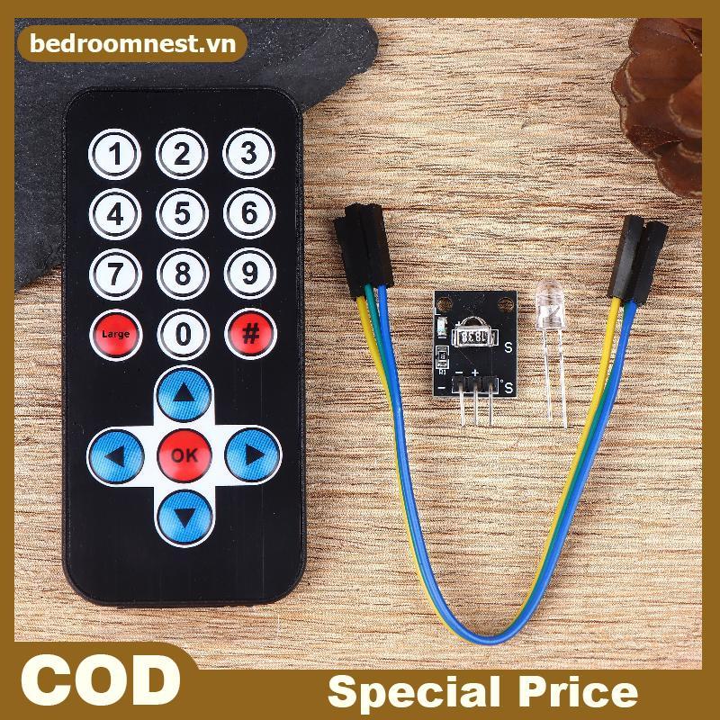 PHÒNG 1 Bộ Mô-đun điều khiển từ xa hồng ngoại HX1838 Mô-đun thu hồng ngoại không dây Bộ DIY HX1838 c
