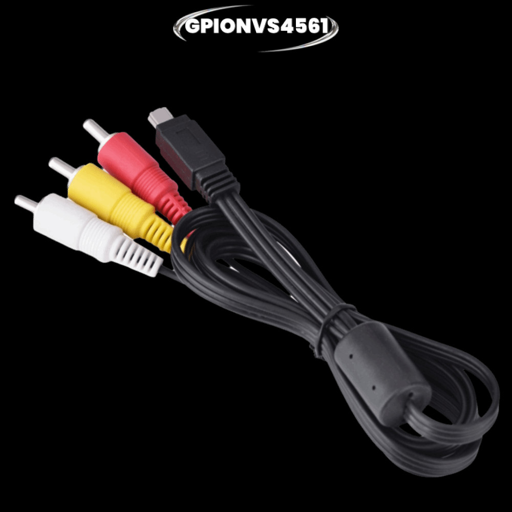 Cáp AV GPIONVS4561, Cáp Mini Play Demeras dài 1,2M, Cáp AV ổn định ổn định bền bỉ cho máy ảnh IXUS 9