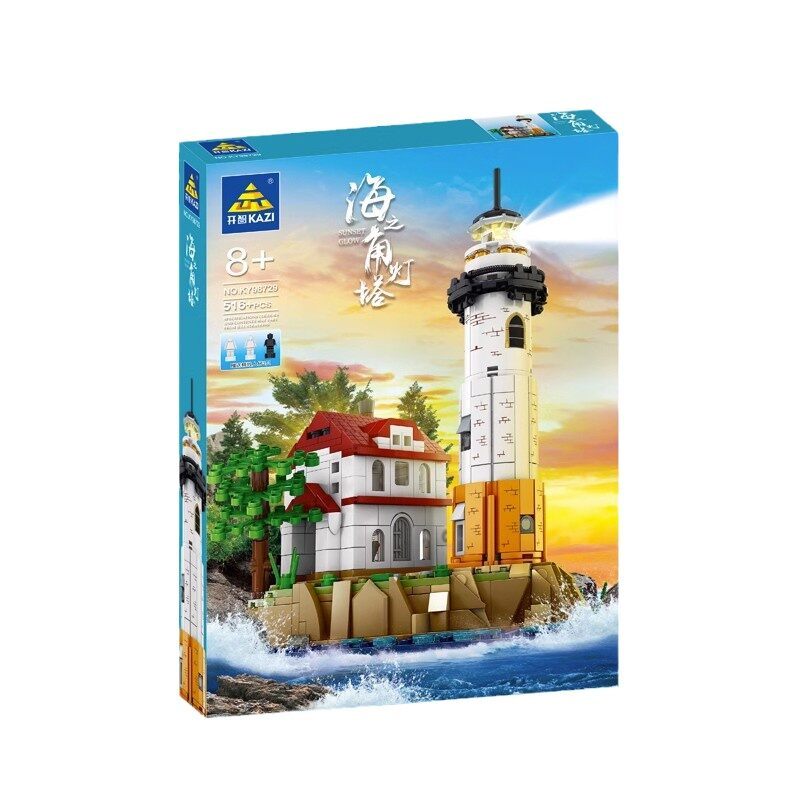 Kazi | Mô hình hải đăng biển khối xây dựng giáo dục cho trẻ em