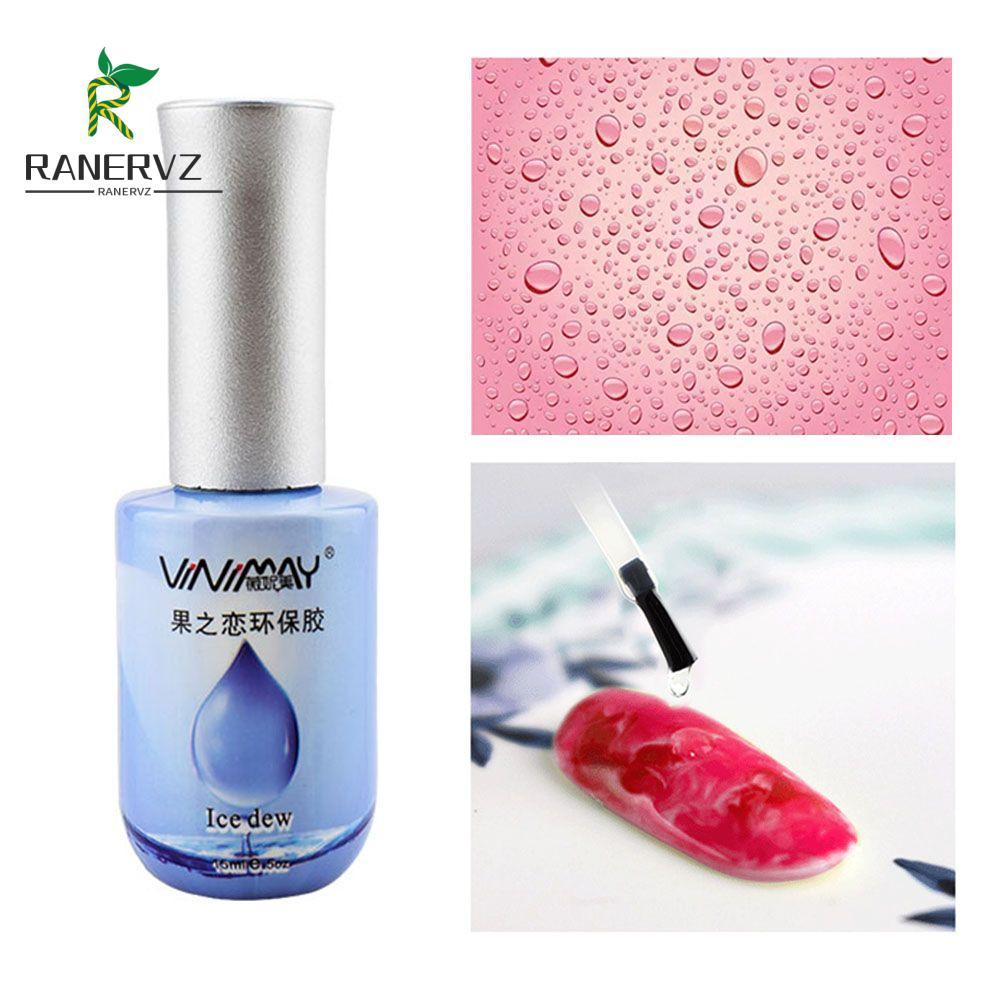 RANERVZ Nail Gel Primer Base Bubble Nail Polish Varnish DIY UV Phụ kiện Salon Trong suốt
