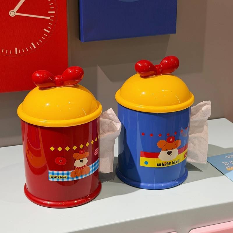 Desktop Creativity Decoration Cylinder Tea Table Napkin Paper Extraction Roll Holder Living Room Toi