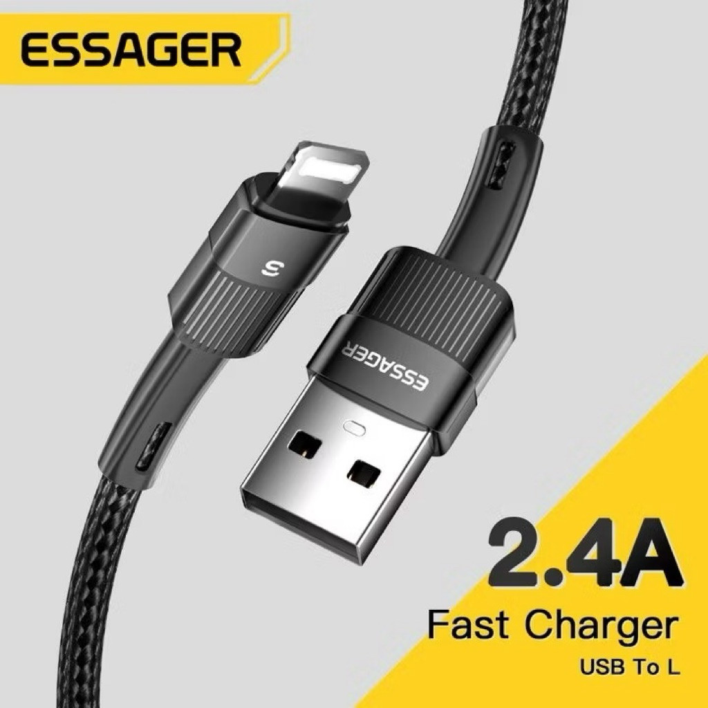 [essager 1m] cáp sạc nhanh usb->L