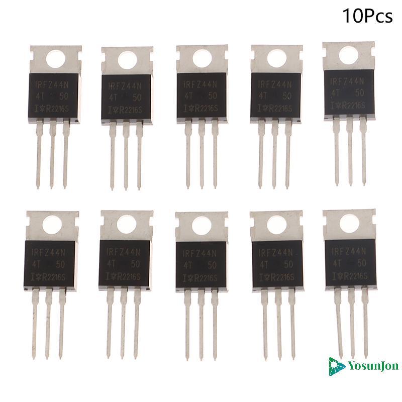 YosunJon] 10 Chiếc IRFZ44N TO220 IRFZ44NPBF TO-220 IRFZ44 Mosfet Transistor Kit Oril 55V 49A MOS Tub
