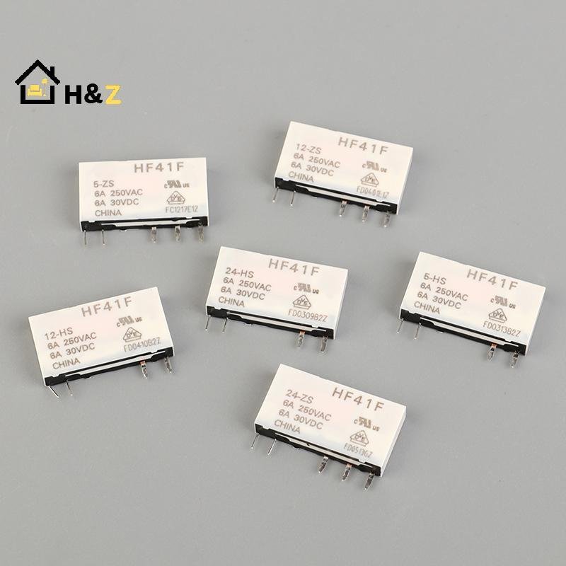 Kính vạn hoa HF41F-24-ZS HF41F-12-ZS HF41F-5-ZS HF41F-5-HS HF41F-12-HS HF41F-24-HS Rơle công nghiệp 