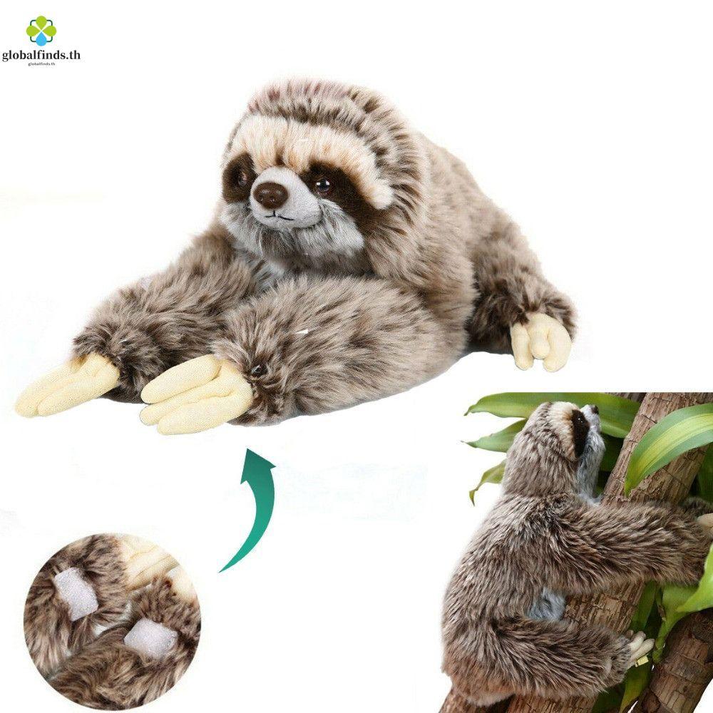LFINDS Sloth Sang Trọng Đồ Chơi Cuộc Sống Thực Ba Ngón Sinh Nhật Sống Động Như Thật Thú Nhồi Bông Mề