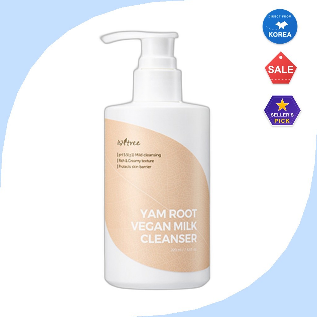 ISNTREE [istree] Sữa rửa mặt thuần chay Yam Root, 220ml, 1 cái / Sữa rửa mặt Hàn Quốc / Sữa rửa mặt 